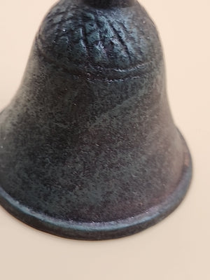 Vintage Cast Iron Painted Rooster Dinner Bell 6.5” Tall Door Bell