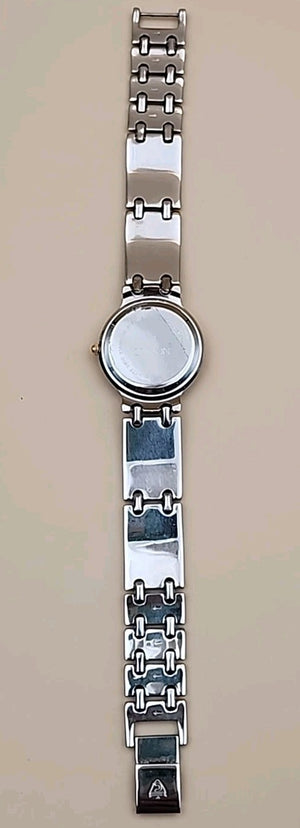 CROTON Vintage Quartz Gold/Silver Tone Women's Wristwatch New Battery
