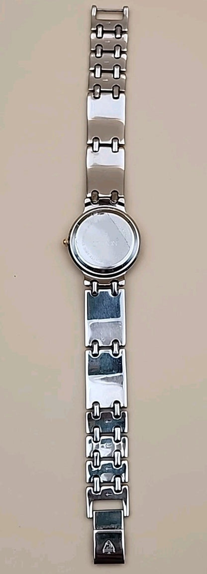 CROTON Vintage Quartz Gold/Silver Tone Women's Wristwatch New Battery