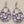 Amethyst/Rose Quartz/White Quartz/Sterling Silver Teardrop Drop/Dangle Earrings
