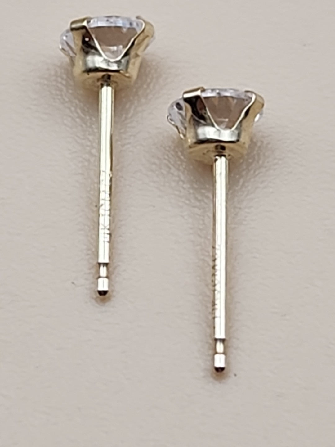 14k Cubic Zirconia Stud Earrings