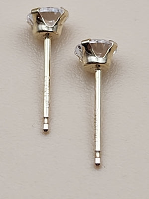 14k Cubic Zirconia Stud Earrings
