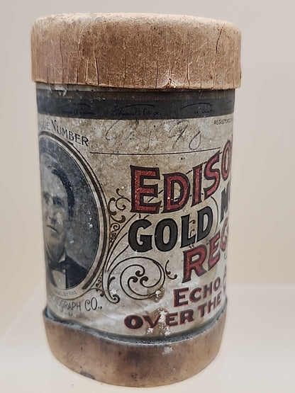 1900's EDISON GOLD MOULDED Phonograph Records Echo All Over The World Lot Of 3