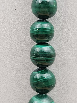 HSN Malachite/Sterling Silver Beaded Adjustable 24" Necklace & Earring Set