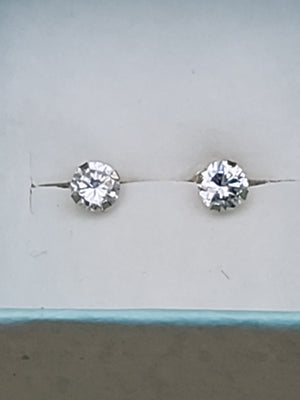 14k Cubic Zirconia Stud Earrings
