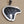 Mexico Southwest Style 950 Fine Silver/ Black Inlaid Onyx Bear Pendant