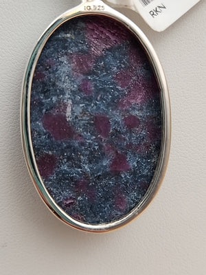 INDIA GEMS Eudialyte/Sterling Silver Dangle/Drop Earrings & Matching Pendant