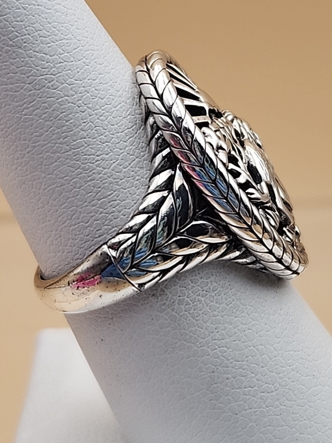 JAI BY JOHN HARDY Sterling Silver Lion Ring Size 7