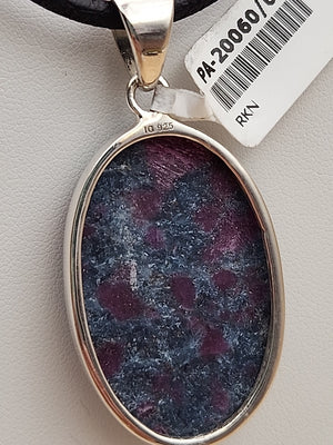INDIA GEMS Eudialyte/Sterling Silver Dangle/Drop Earrings & Matching Pendant